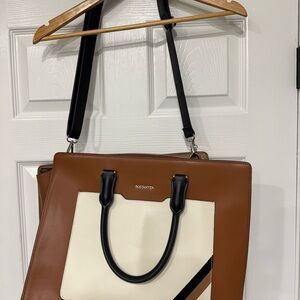 Bostanten Brown and Cream Tote Bag
